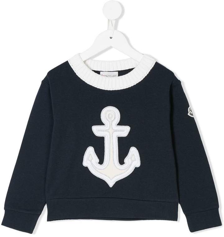 anchor embroidered sweatshirt