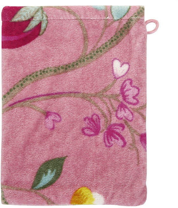 Floral Fantasy Towel - Pink - Wash Mitt