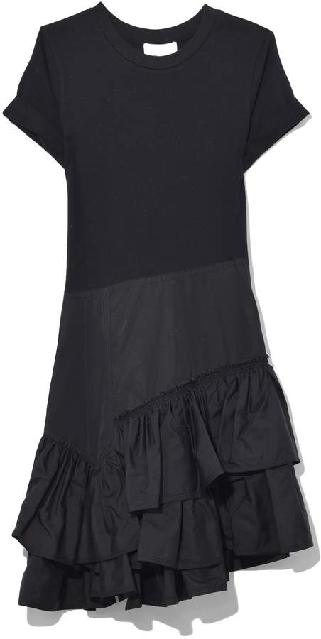 Flamenco T-Shirt Dress in Black