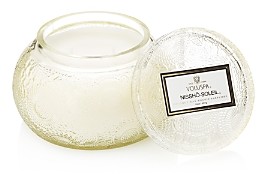 Japonica Nissho Soleil Embossed Glass Chawan Bowl Candle