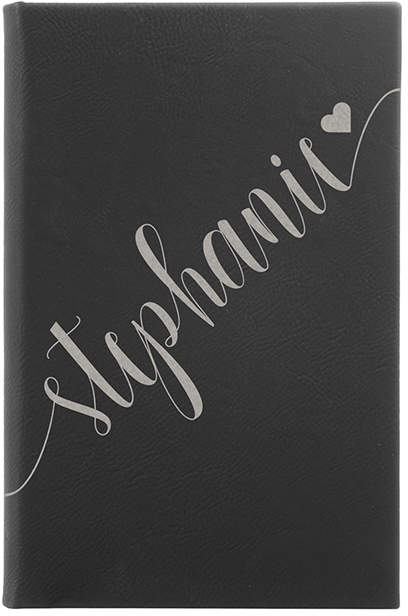 Black & Silver Personalized Journal