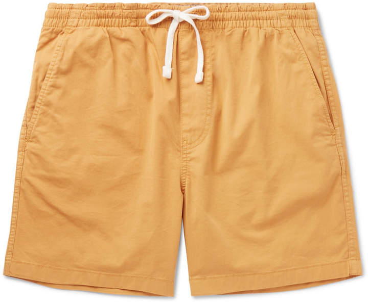 Stretch-Cotton Drawstring Shorts