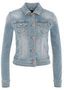 Jeansjacke, Slim Fit, Waschung, Brusttaschen