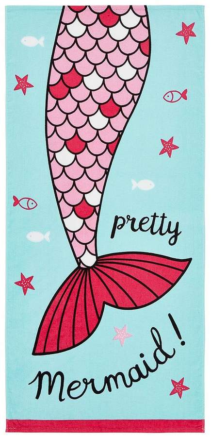 Catherine Lansfield Mermaid Beach Towel
