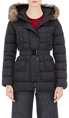 Moncler Women's Fur-Trimmed Down-Quilted Clio Coat
