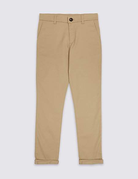 PLUS Cotton Chinos with Stretch (3-16 Years)