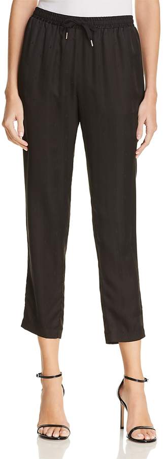 Striped Silk Jacquard Jogger Pants