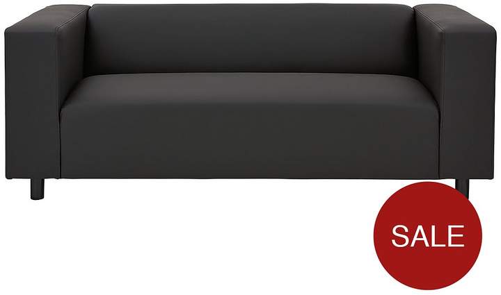 Clarke Faux Leather 3-Seater Sofa