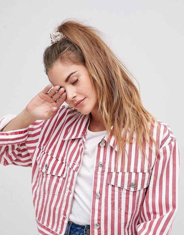 DESIGN Sequin Embellished Scrunchie Hair Tie