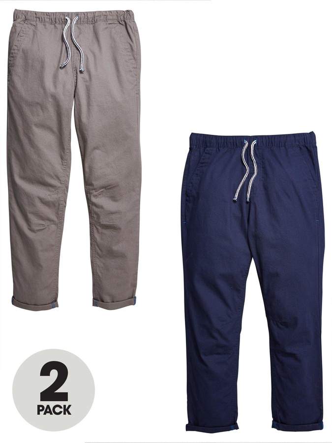 2 Pack Pull On Trousers