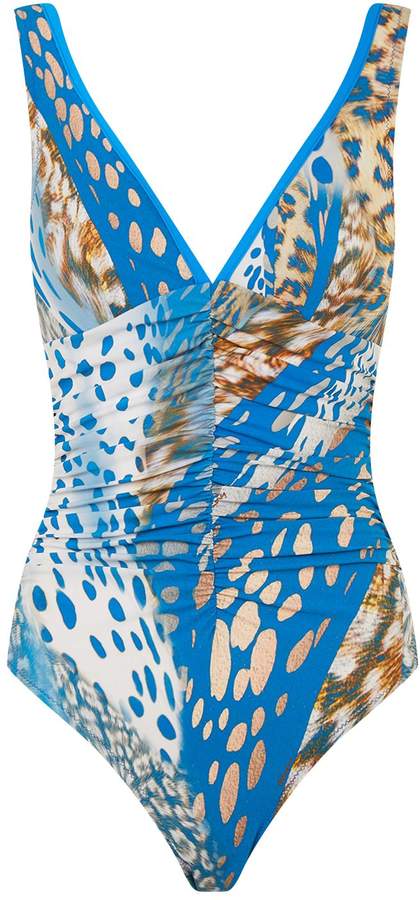 Shan Ruched Leopard Swimsuit