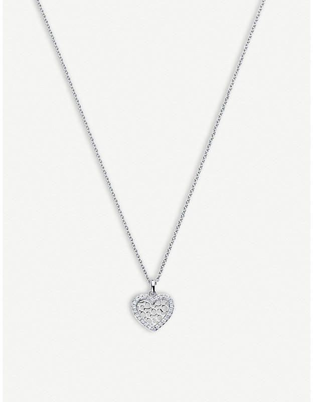 BUCHERER JEWELLERY Infinite Love 18ct white-gold diamond pendant necklace