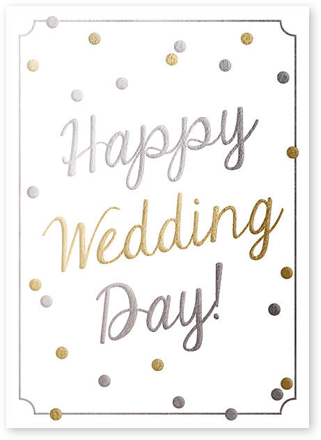 Happiest Day Wedding Greeting Card - Set of Six