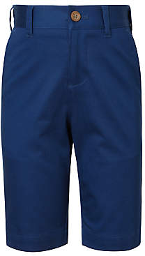 John Lewis Heirloom Collection Boys' Cotton Sateen Suit Shorts, Blue