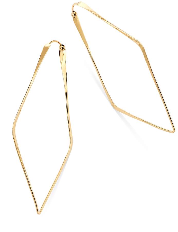 Moon & Meadow Hammered Geometric Hoop Earrings in 14K Yellow Gold - 100% Exclusive