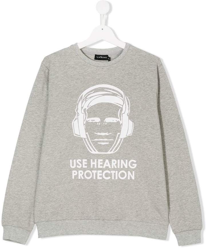 John Richmond Kids TEEN hearing protection sweatshirt