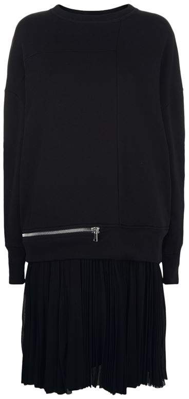Zip Detail Sweater Dress