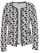 rich&royal Strickjacke, Sternen-Muster, Metallic-Garn