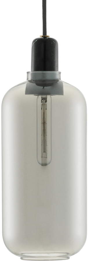 Normann Copenhagen - Amp Pendelleuchte large, smoke / black