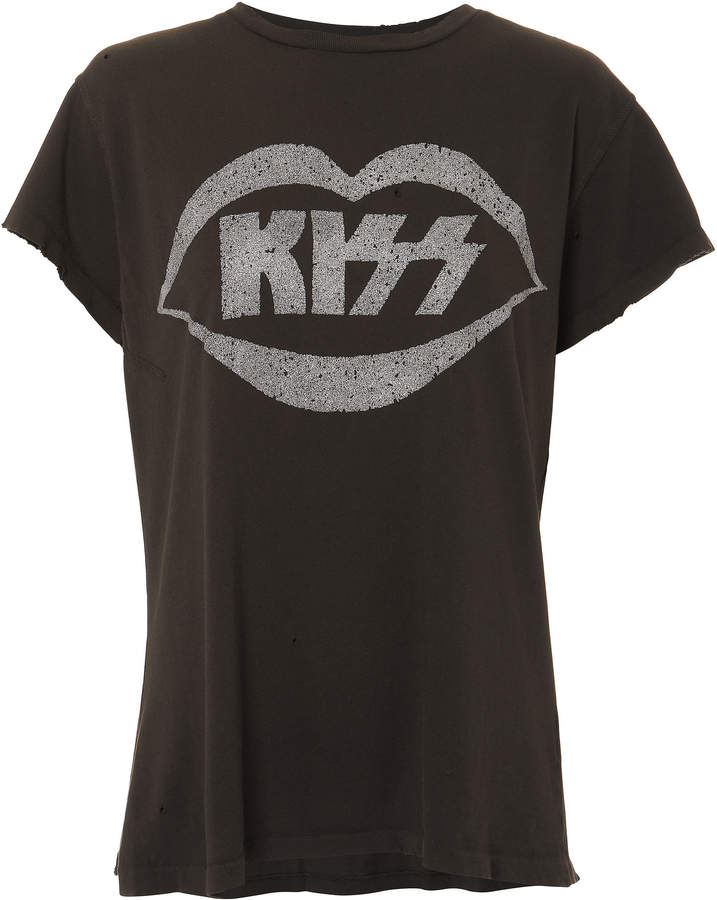 Madeworn Kiss Glitter Graphic T-Shirt