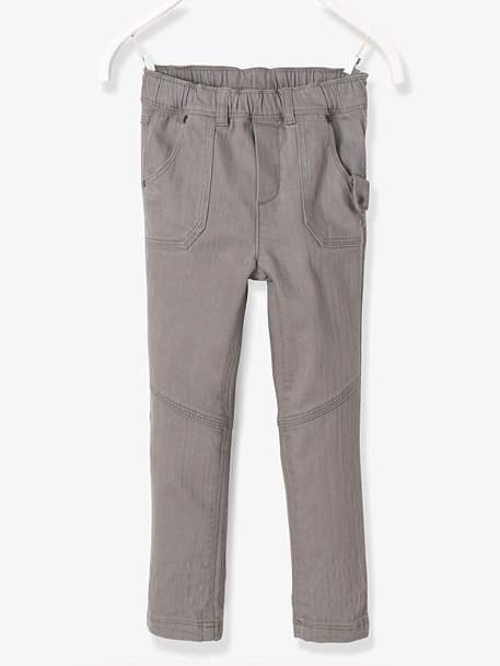 NARROW Fit - Boys' Slim Fit Trousers - red dark solid