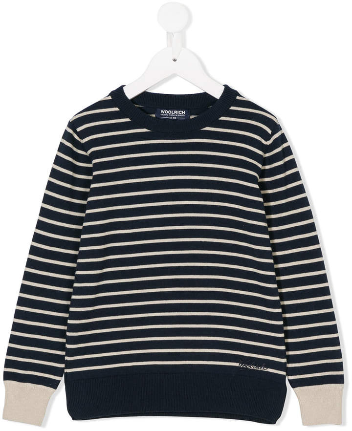 Woolrich Kids Breton stripe sweater