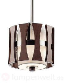 Kleine Holz-Hängeleuchte Cirus