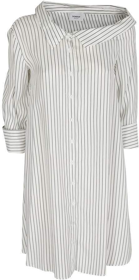 Pinstriped Shirt Dress