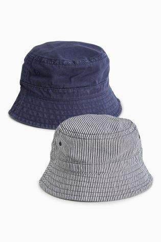 Boys Navy Fisherman's Hat Two Pack (Younger Boys) - Blue
