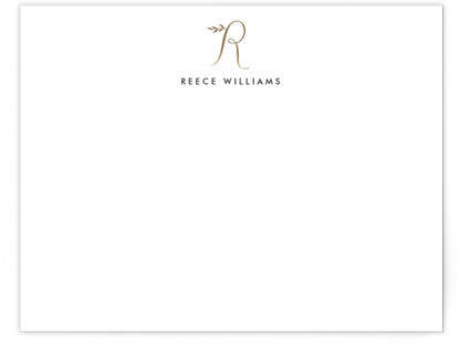 Byline R Foil-Pressed Personalized Stationery