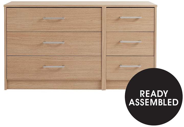 Barlow Ready Assembled 3 + 3 Drawer Chest