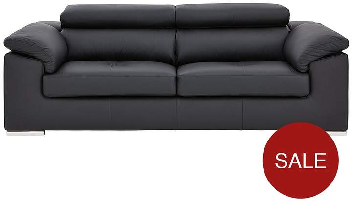 Brady 100% Premium Leather 3-Seater Sofa