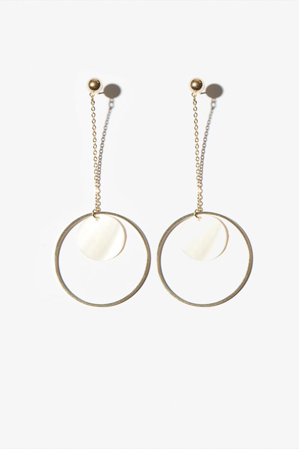 Statement Earrings With Pearl Pendants