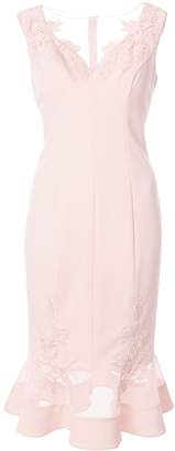 Aidan Mattox floral embroidered fishtail dress Aidan Mattox floral embroidered fishtail dress