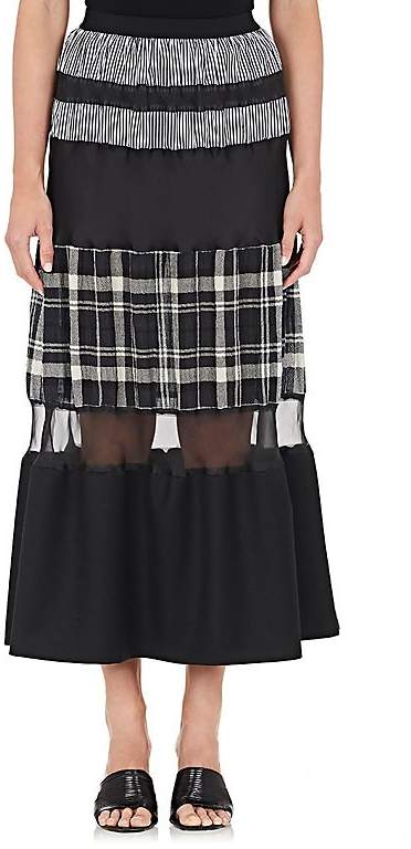 Women's Flounce-Hem Maxi Skirt