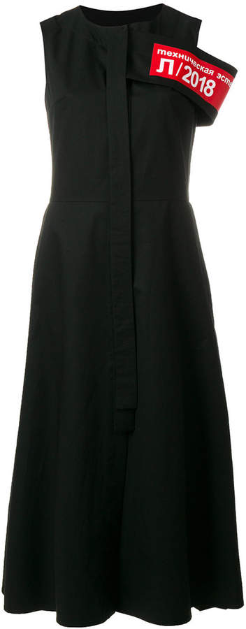 Yulia Yefimtchuk strap detail shirt dress