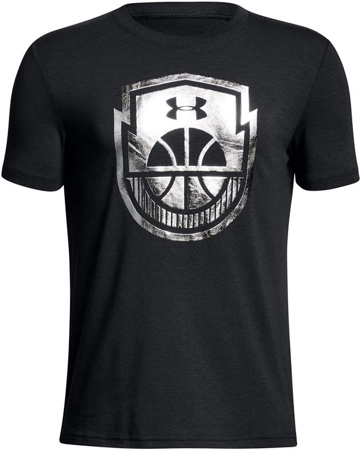Basketball-Print T-Shirt, Big Boys