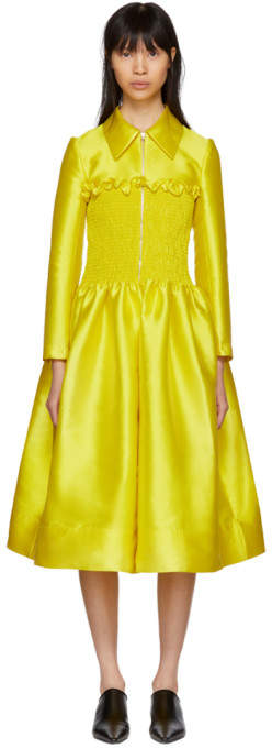 Molly Goddard Yellow Laika Coat