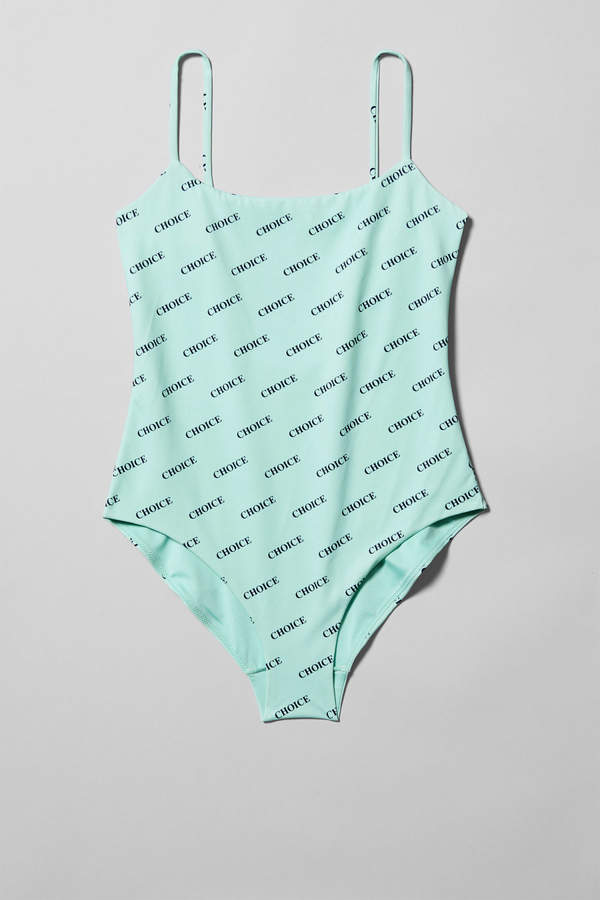 Sun Aop Swimsuit - Turquoise