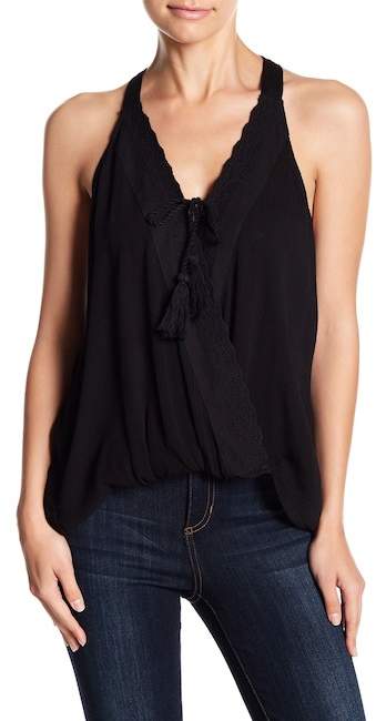 Crinkle Crochet Surplice Tank