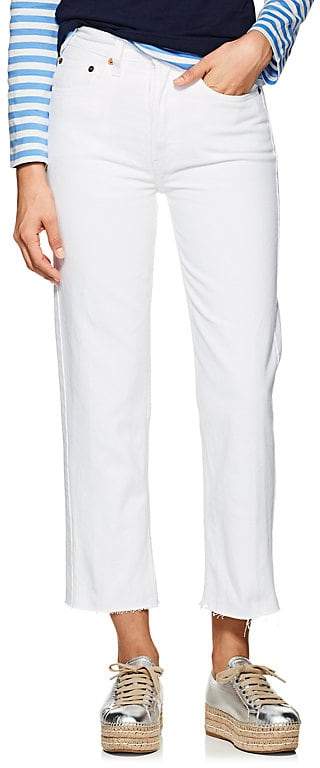 Women's High Rise Stovepipe Crop Jeans