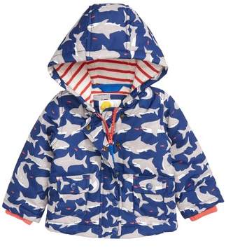 Mini Boden Print Hooded Jacket