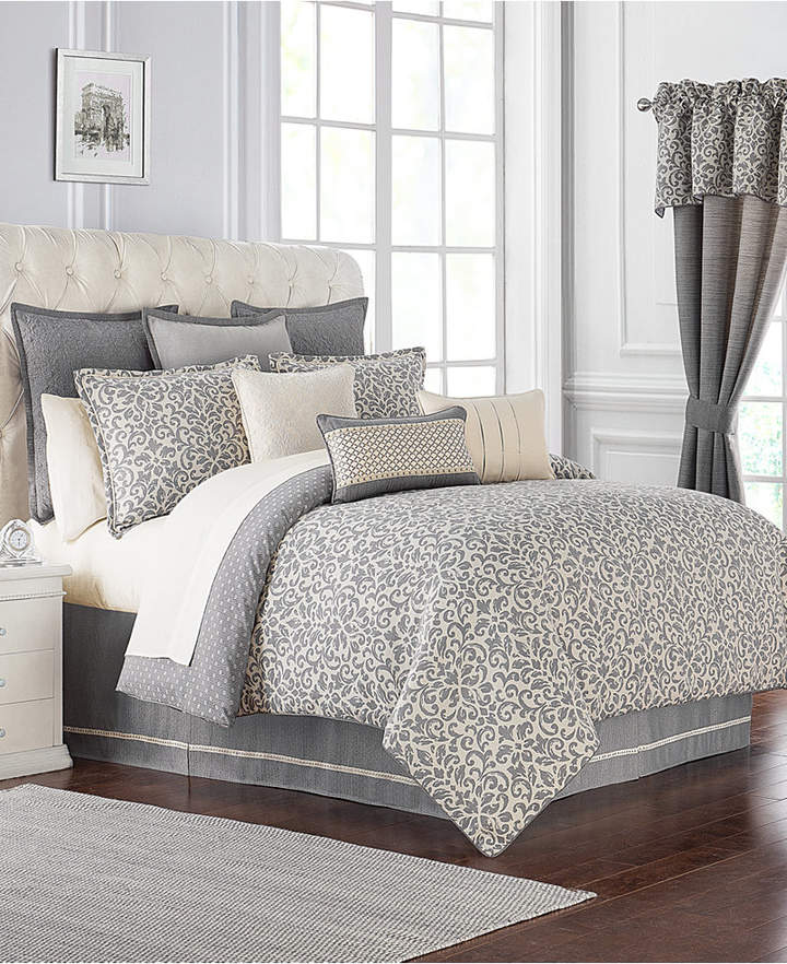 Charlize Reversible 3-Pc. Gray California King Comforter Set Bedding