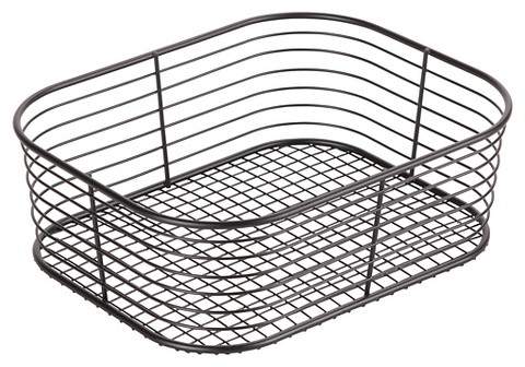 Wire Bathroom Vanity Basket (Small) Black