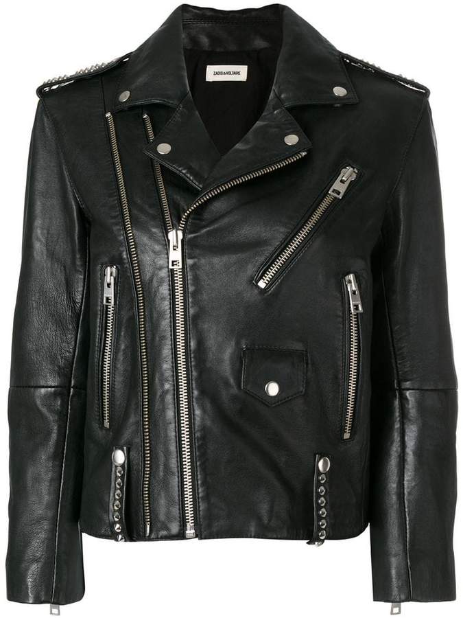 'Liya' Bikerjacke mit Nieten