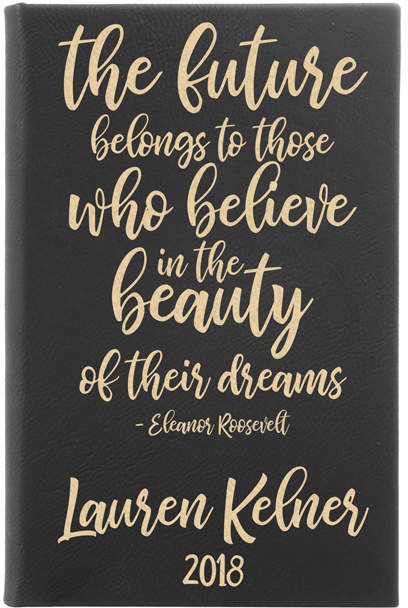 Black & Gold 'The Future Belongs to Those' Personalized Journal