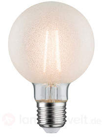 E27 6W 827 LED-Globelampe Eiskristall, dimmbar