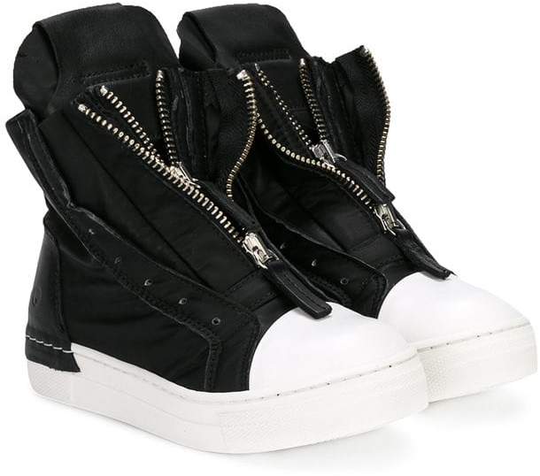 Cinzia Araia Kids zipped layered boots