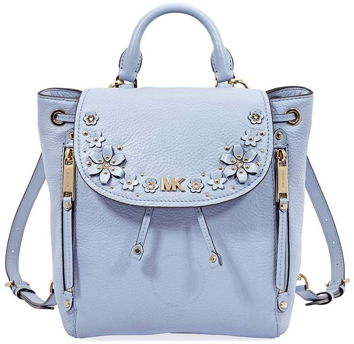 Michael Kors Evie Small Flower Garden Backpack- Pale Blue - ONE COLOR - STYLE