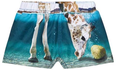 Blue Newton Giraffe Swim Shorts